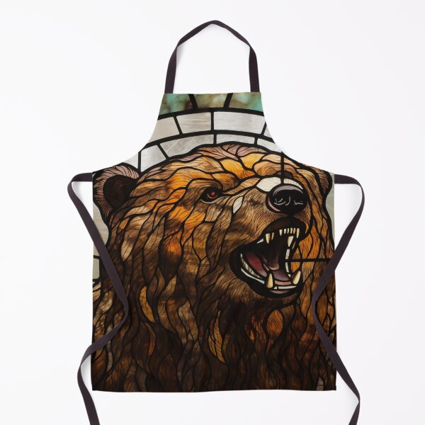 Item preview, Grizzly Bear in Stained Glass designed and sold by RedHandedOD.