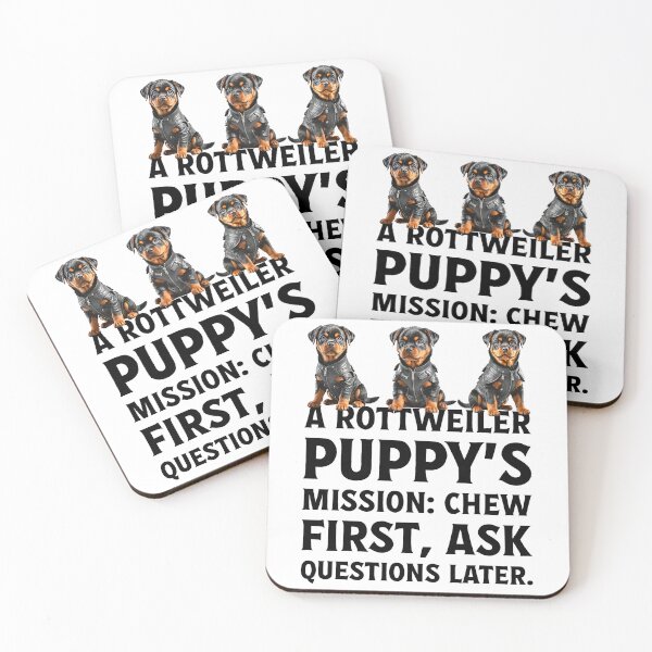Item preview, Owner of cute pet Rottweiler puppy dog. designed and sold by Drone-tees.