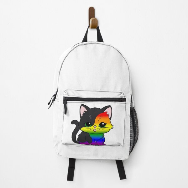 Item preview, Kawaii Rainbow Cat – LGBTQ+ Pride Cute Design designed and sold by Travelslightly.