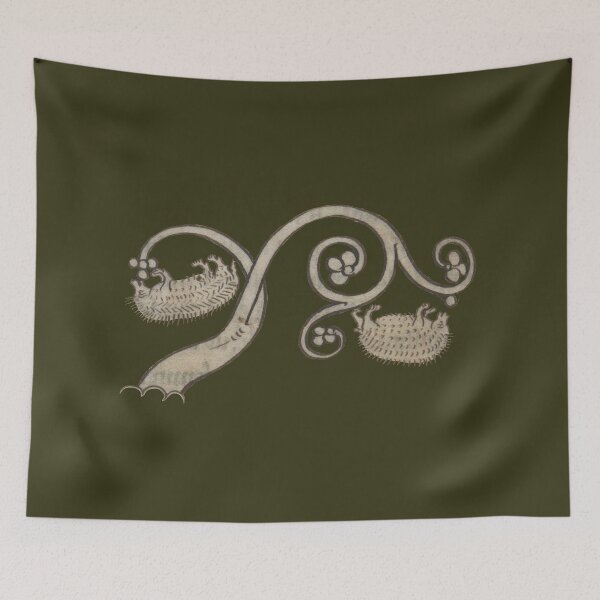 Item preview, Medieval hedgehogs and berries illustration designed and sold by IllmadeErrant.