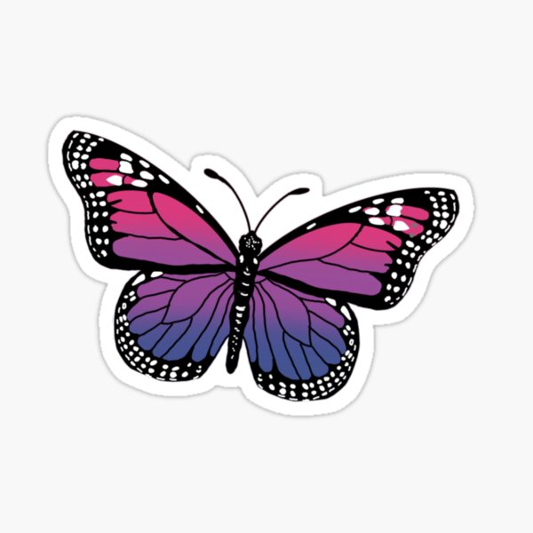 Aperçu de l'œuvre Papillon bi créée et vendue par ALGDoodles.