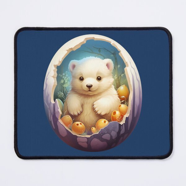 Item preview, Cute Easter Polar Bear in Eggshell! designed and sold by fribabywonder.