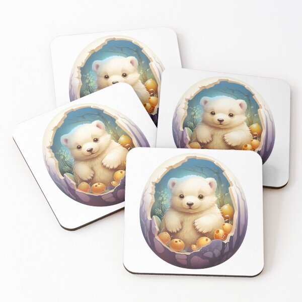 Item preview, Cute Easter Polar Bear in Eggshell! designed and sold by fribabywonder.