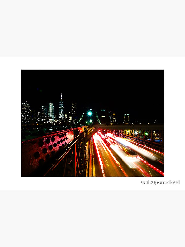 Thumbnail 2 von 2, Galeriedruck, Manhattan von der Brooklyn Bridge aus designt und verkauft von walkuponacloud.