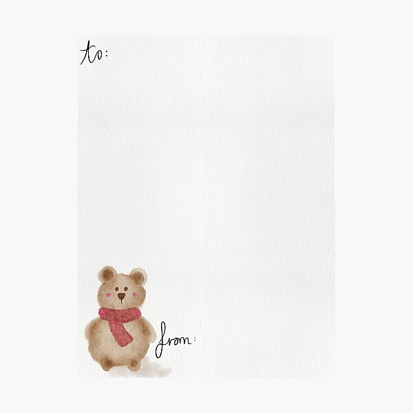 Item preview, Teddy Bear Card designed and sold by livsdesignss3.
