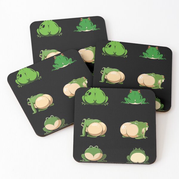 Item preview, cute frog butt  designed and sold by VibeTwist.