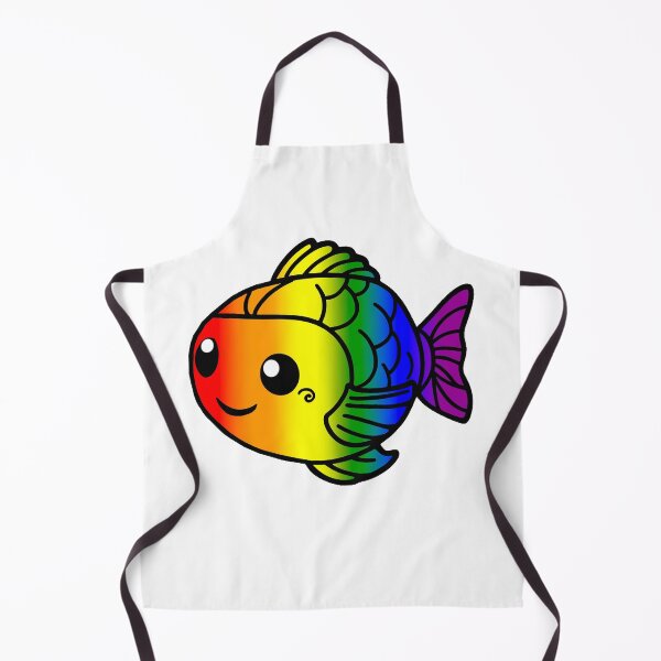 Item preview, Kawaii Rainbow Fish – LGBTQ+ Pride Cute Design designed and sold by Travelslightly.