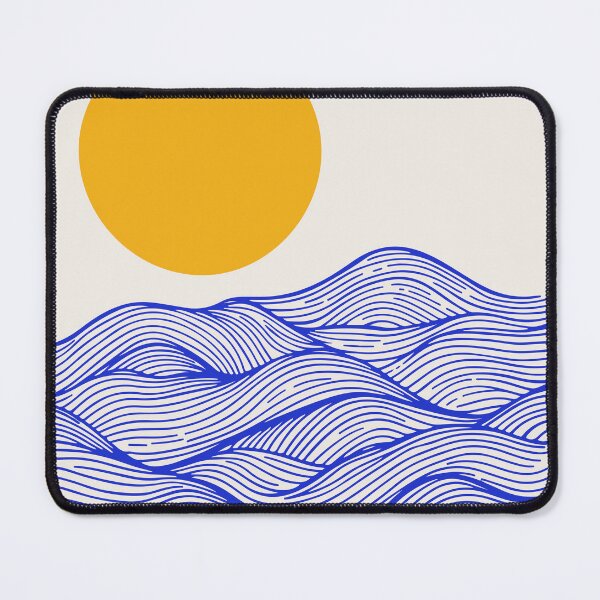 Item preview, Abstract Sun and Waves Line Art designed and sold by OpalEllery.
