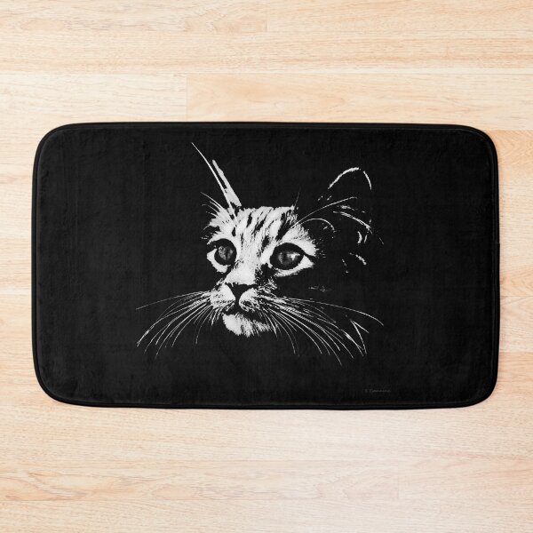 Item preview, Feline Focus Black And White Cat Art designed and sold by Sharon Cummings Art.