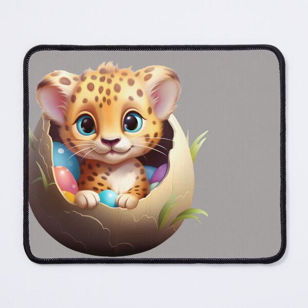 Item preview, Cute Easter Cheetah in Eggshell! designed and sold by fribabywonder.