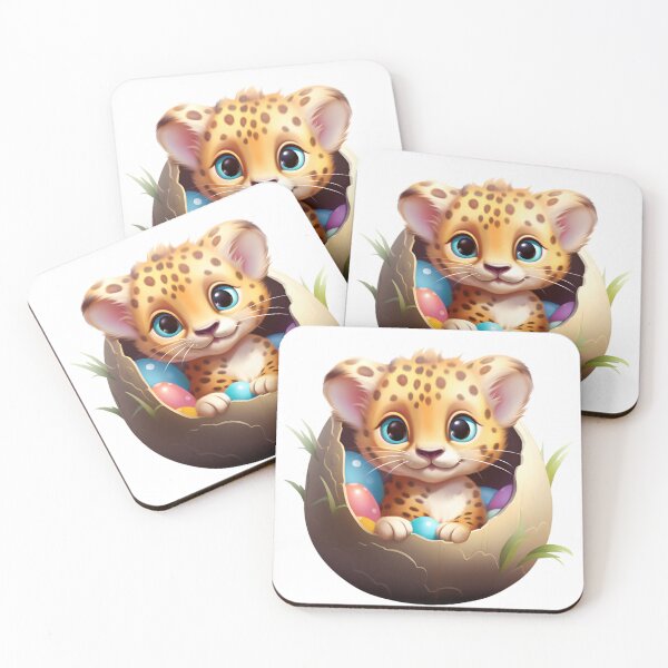 Item preview, Cute Easter Cheetah in Eggshell! designed and sold by fribabywonder.
