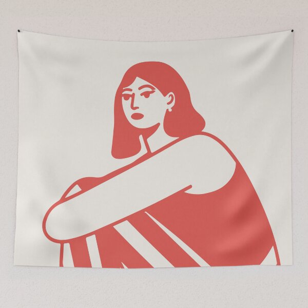 Item preview, Minimalist Woman Portrait Line Art designed and sold by OpalEllery.