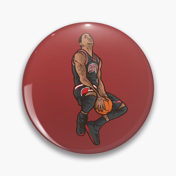 Item preview, Derrick Rose Reverse Dunk Cartoon designed and sold by RatTrapTees.