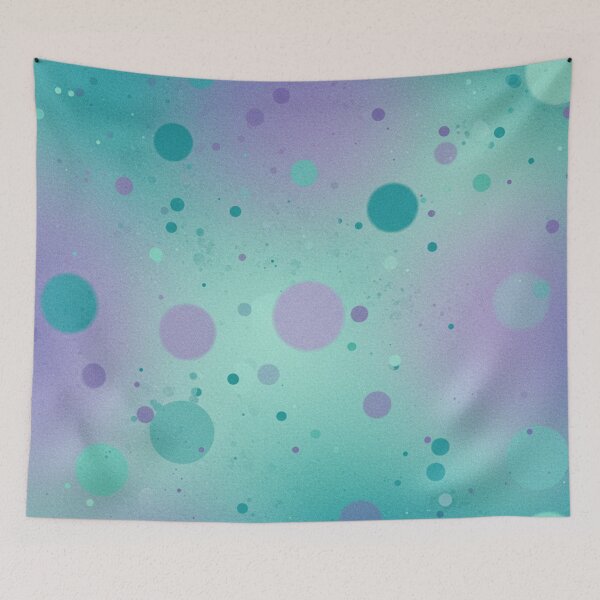 Item preview, Vibrant Circles Mist, pattern designed and sold by JonelleTshirts.