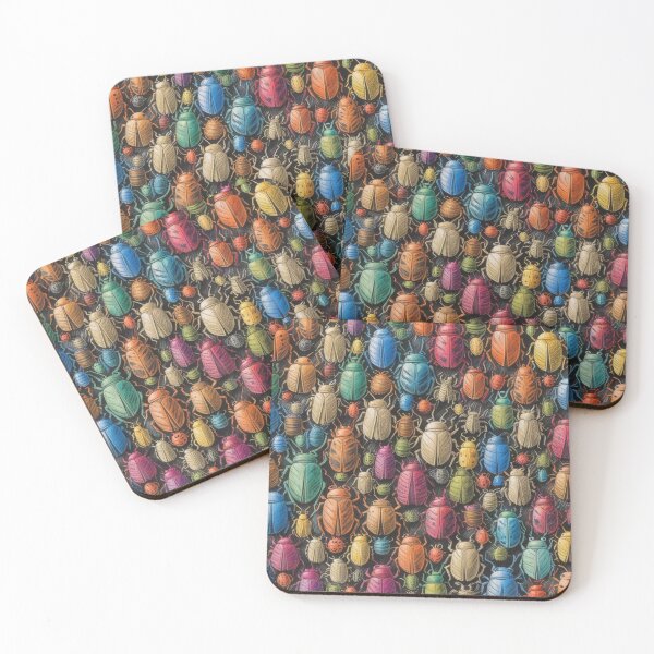 Item preview, Many Beautiful Colorful Bugs Pattern designed and sold by AlinaSCorner.