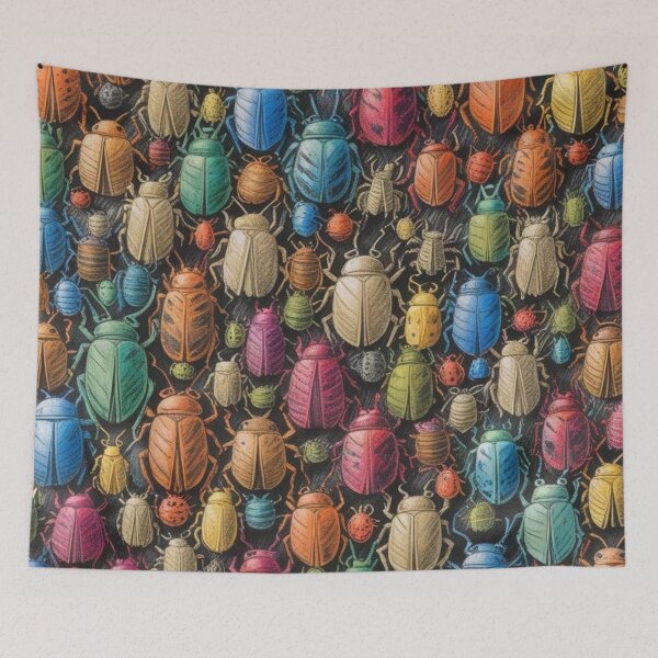 Item preview, Many Beautiful Colorful Bugs Pattern designed and sold by AlinaSCorner.