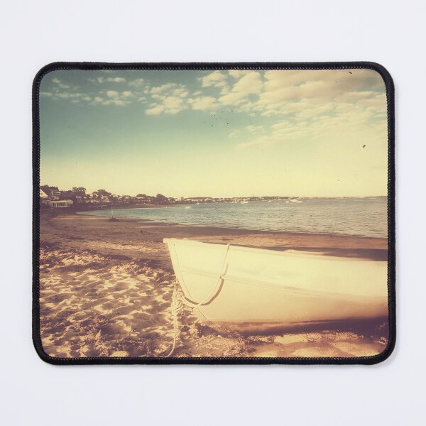 Item preview, Vintage glimpse of boat and beach designed and sold by NatsVision.