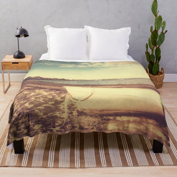 Item preview, Vintage glimpse of boat and beach designed and sold by NatsVision.