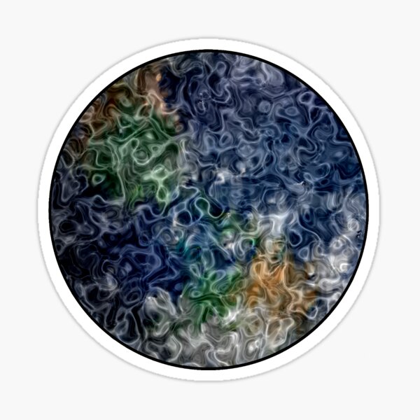 Item preview, Abstract Earth Sticker designed and sold by Caileyarts.