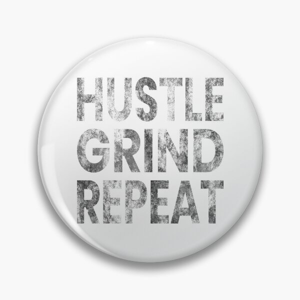 Item preview, Hustle Grind Repeat Bold Grunge Typography Motivational Design designed and sold by MONTRIS.