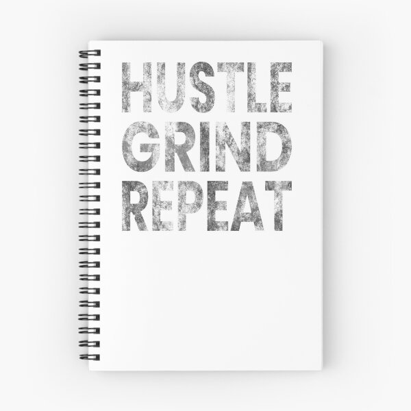 Item preview, Hustle Grind Repeat Bold Grunge Typography Motivational Design designed and sold by MONTRIS.