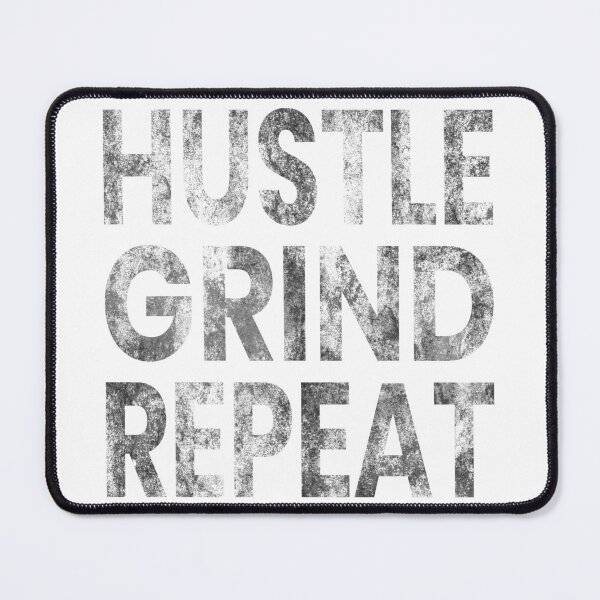 Item preview, Hustle Grind Repeat Bold Grunge Typography Motivational Design designed and sold by MONTRIS.