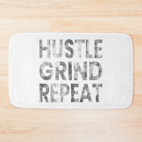 Item preview, Hustle Grind Repeat Bold Grunge Typography Motivational Design designed and sold by MONTRIS.