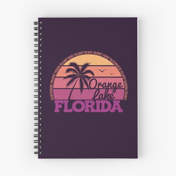 Item preview, Orange Lake Florida Retro Sunset Local Pride Logo designed and sold by CRHPOD20.