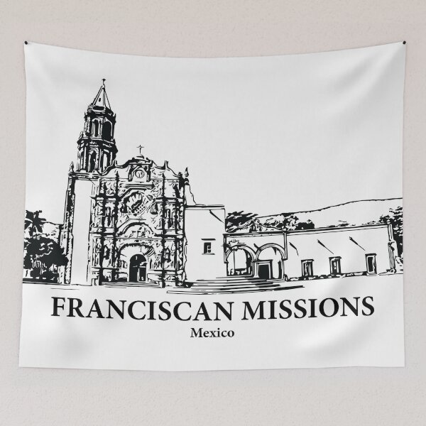 Item preview, Franciscan Missions - Mexico designed and sold by Lakeric Cityscapes.