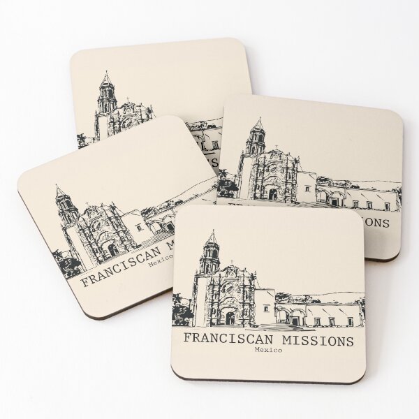 Item preview, Franciscan Missions - Mexico designed and sold by Lakeric Cityscapes.
