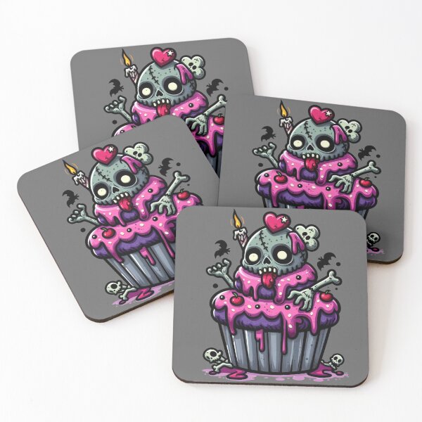 Item preview, Happy Birthday Skull Cupcake designed and sold by DarkWitch03.