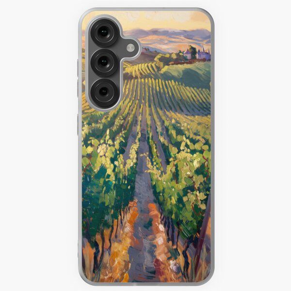 Item preview, Sunlit Vineyard in Provence – Post-Impressionist French Landscape designed and sold by Carraann .