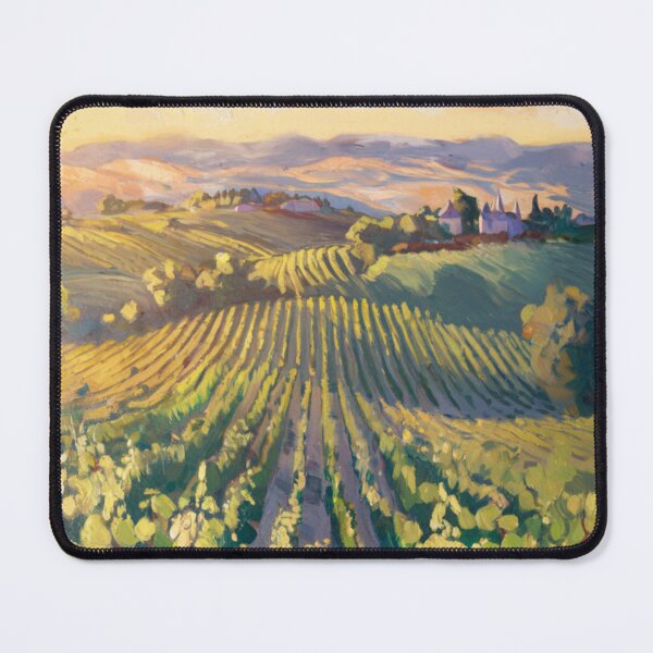 Item preview, Sunlit Vineyard in Provence – Post-Impressionist French Landscape designed and sold by CARRAANN.