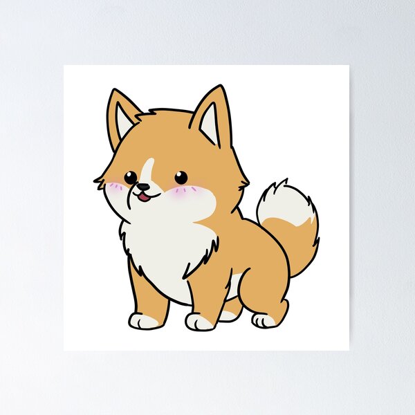 Artikel-Vorschau von Süßer orangefarbener Shiba Inu-Hund, designt und verkauft von mogonochi.