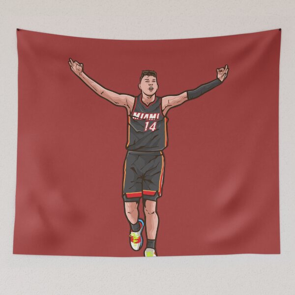 Item preview, Tyler Herro 3 Point Celebration Cartoon designed and sold by RatTrapTees.