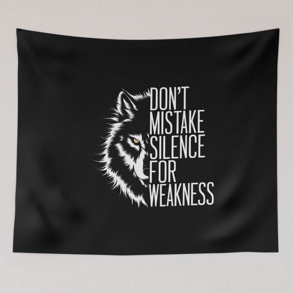 Item preview, Silent Strength – The Wolf’s Wisdom designed and sold by MJO80.