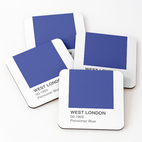Item preview, West London Pensioner Blue Colour Swatch - Full Width designed and sold by The Colourful Game.