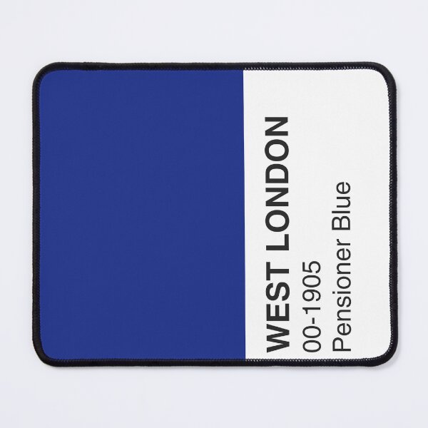 Item preview, West London Pensioner Blue Colour Swatch - Full Width designed and sold by The Colourful Game.