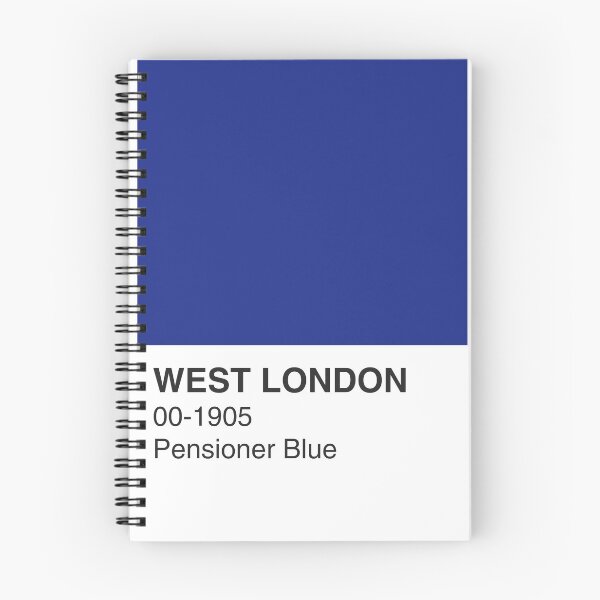 Item preview, West London Pensioner Blue Colour Swatch - Full Width designed and sold by The Colourful Game.