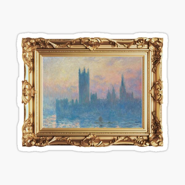 Vintage oil art painting Sticker