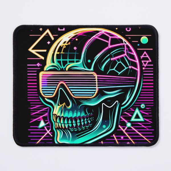 Item preview, Vaporwave Aesthetic Skull, Skelton, neon, glowing designed and sold by Brilliant minds.