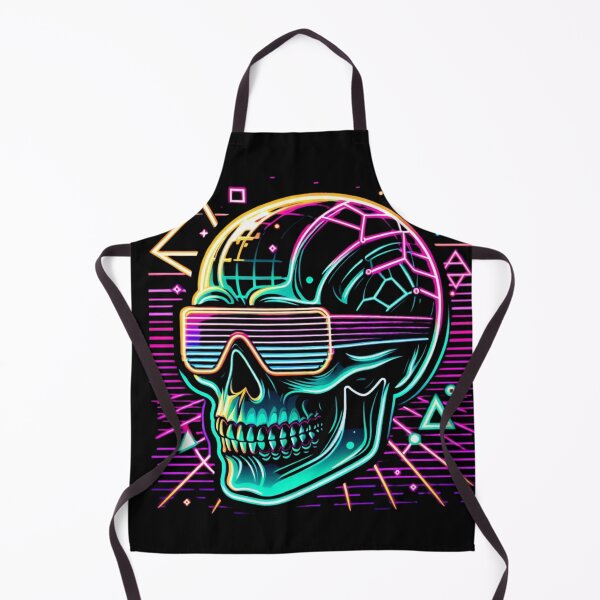 Item preview, Vaporwave Aesthetic Skull, Skelton, neon, glowing designed and sold by Brilliant minds.