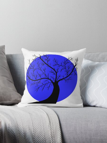 Item preview, Black tree Blue circle designed and sold by Paradise-Vibes.