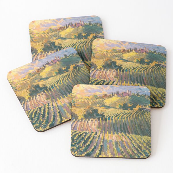 Item preview, Sunlit Vineyard in Provence, France  - Impressionist Landscape  designed and sold by CARRAANN.