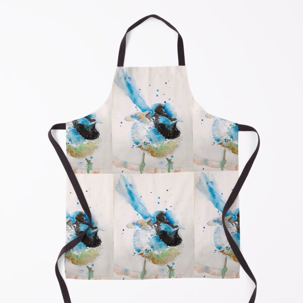 Item preview, Blue Wren Watercolour Painting Splashy Cute designed and sold by Sarah Rajkotwala.