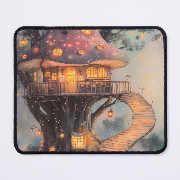 Item preview, Mushroom Treehouse Escape designed and sold by SporeandCanvas.