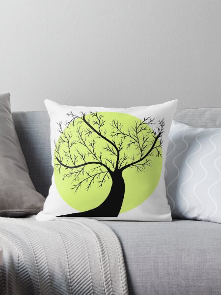 Item preview, Black tree Yellow circle designed and sold by Paradise-Vibes.