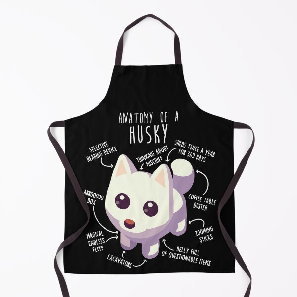 Item preview, White Husky Dog Anatomy designed and sold by Clara Hollins.