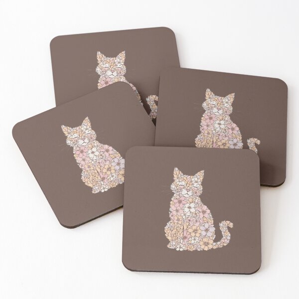 Item preview, "Floral Feline: A Cat In Bloom Nature's Beauty designed and sold by Forest Aura Vibes.