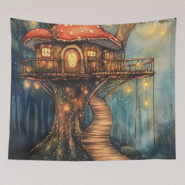 Item preview, A Fairytale in the Treetops designed and sold by SporeandCanvas.
